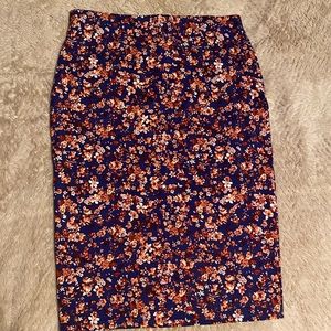 Anthropologie Current Air floral pencil skirt